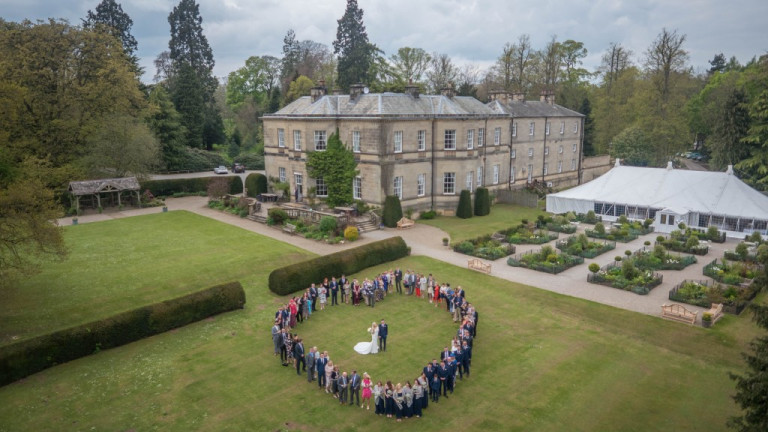 aerial wedding photography
