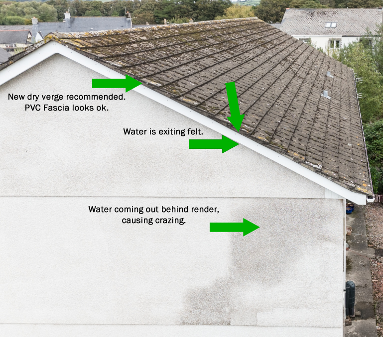 Roof inspection drone Wales Drone roof inspection photography in Wales
